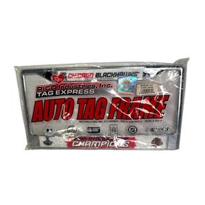 Chicago Blackhawks Rico License Plate Frame, 2010 Stanley Cup Champs‎
